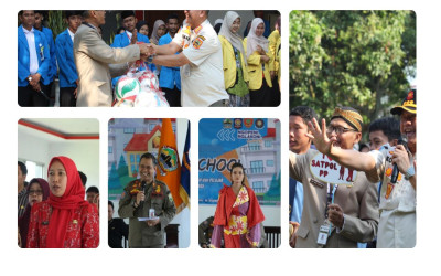SATPOL PP GOES TO SCHOOL EDUKASI DISIPLIN DAN TANGGUNG JAWAB DI SMKN 1 PRINGAPUS